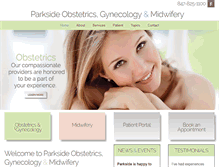 Tablet Screenshot of myparksideobgyn.com